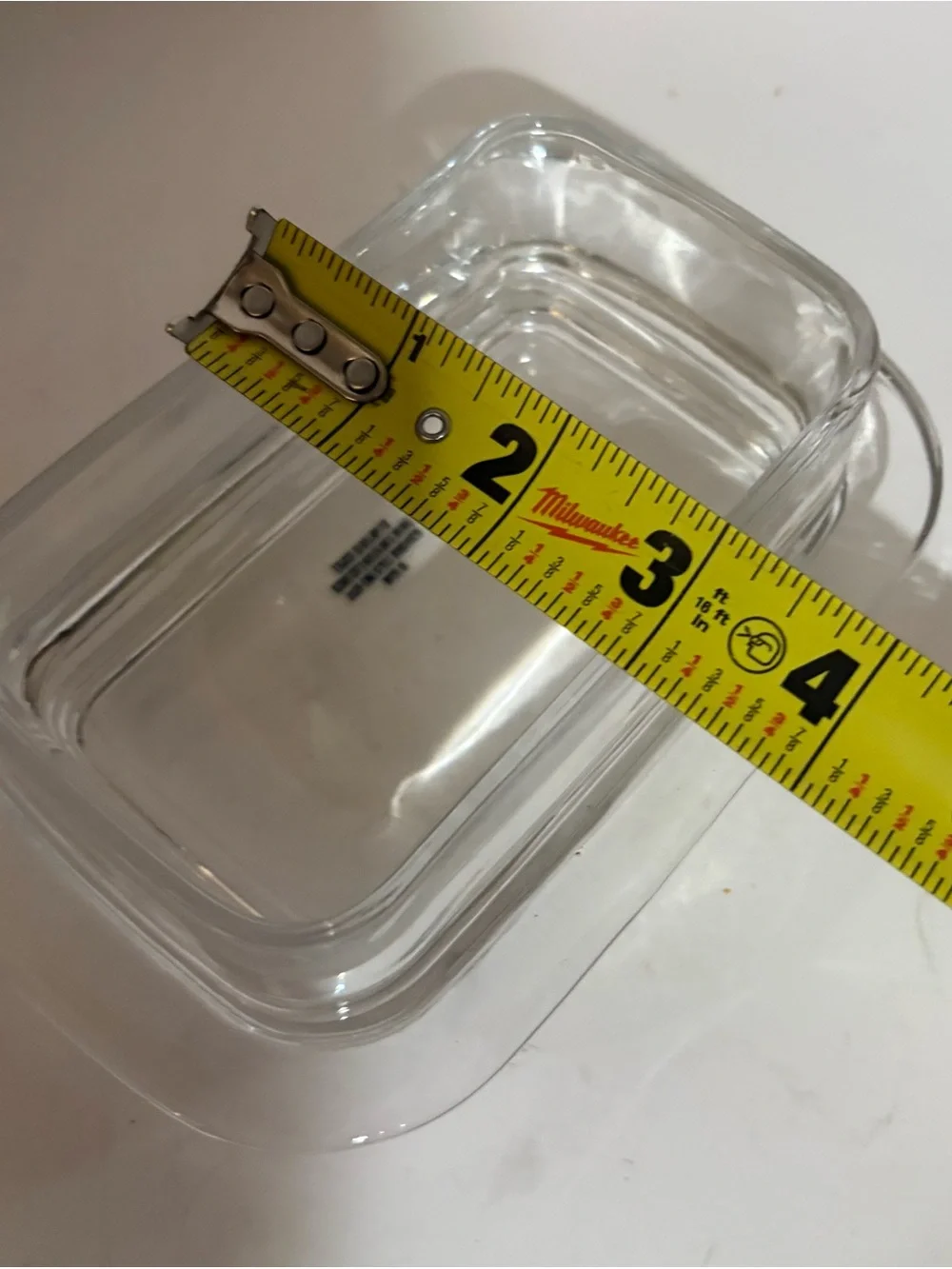 Abbott Glass Butter Dish with Dined Lid